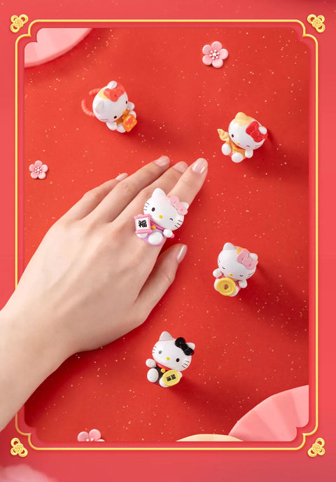 Moetch x Hello Kitty Lucky Cat Miniature Ring Series