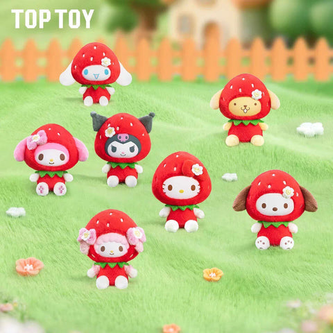 TopToy x Sanrio Strawberry Plushie Charm Blind Box Series