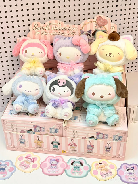TopToy x Sanrio Play with Kitten Plush Charm Series
