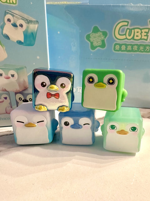 ChocoTeddy Square Penguins (Glow in the Dark) Miniature Series