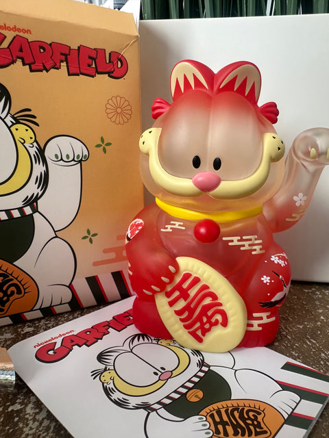Sunday Claim Sale - Garfield Lucky cat Red Crane