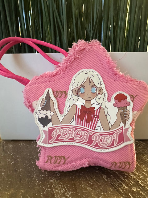 Second Chance - Peach Riot bag charm that is a bag