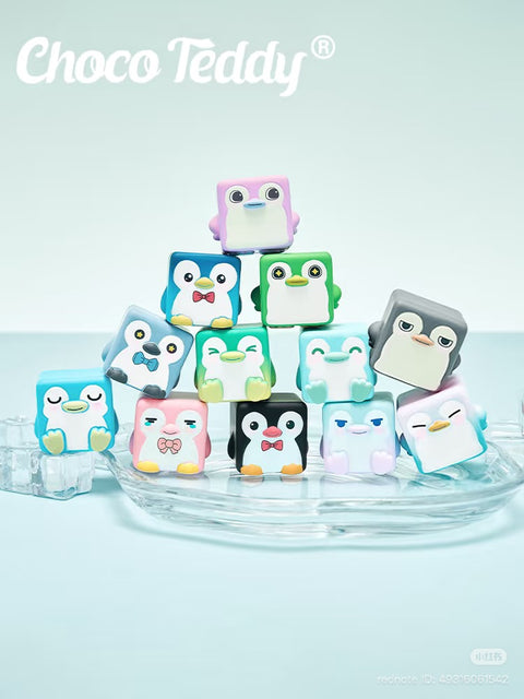 ChocoTeddy Square Penguins (Glow in the Dark) Miniature Series