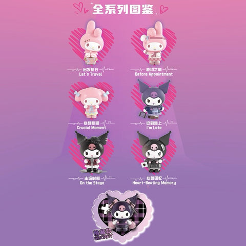 Miniso Kuromi and My Melody Moving Scene Blind Box Seriss