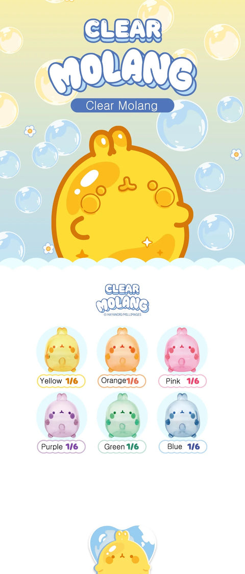 Molang Clear Rainbow Blind Box Series