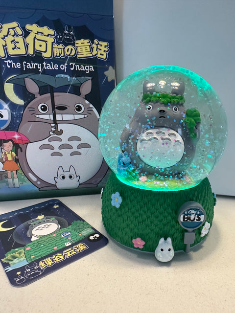 Sunday Claim Sale - Light Up Snow Globe Totoro Leaf crown