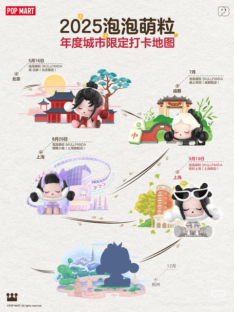 Shanghai Exclusive Skullpanda Futuristic Pop Bean