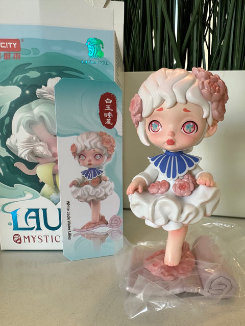 Sunday Claim Sale - Laura mythical book white Jade water lilies