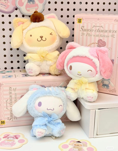 TopToy x Sanrio Play with Kitten Plush Charm Series