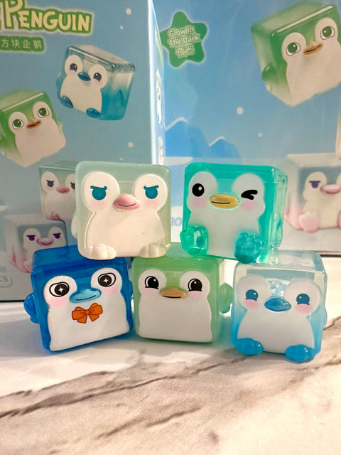 ChocoTeddy Square Penguins (Glow in the Dark) Miniature Series