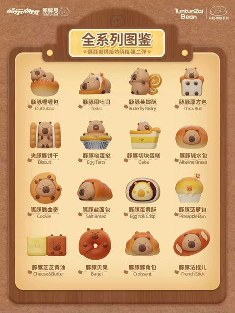TuanTuan Zai Capybara Bread Bakery Miniature Series 2