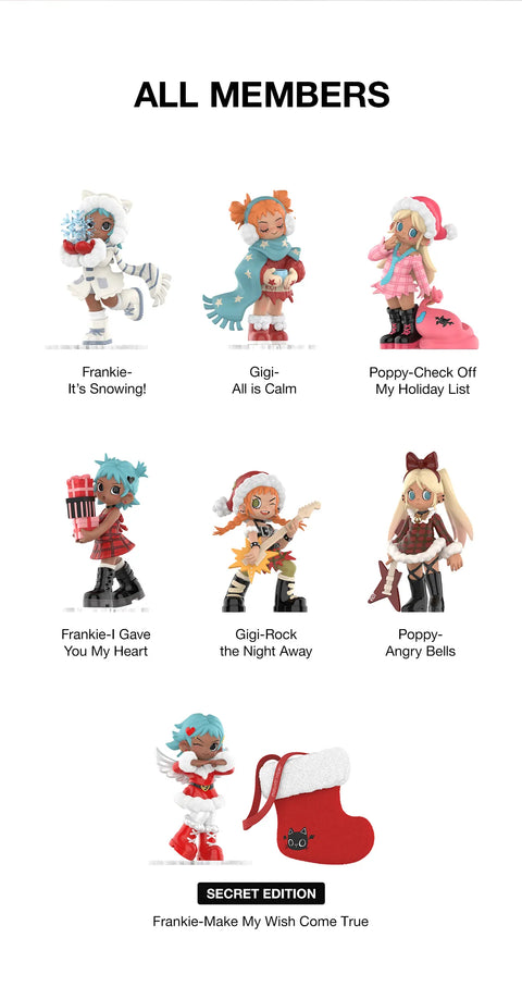Popmart Lil Peach Riot Holiday Mixtape Series Figures