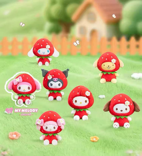 TopToy x Sanrio Strawberry Plushie Charm Blind Box Series