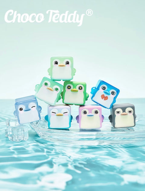 ChocoTeddy Square Penguins (Glow in the Dark) Miniature Series