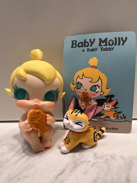 Sunday Claim sale - baby Molly eating taiyaki