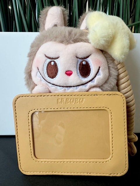 Sunday Claim Sale - Labubu Beige Card Holder from Popland