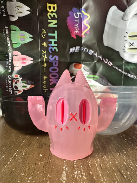 Sunday Claim Sale - Pink Cat Ghost Gachapon