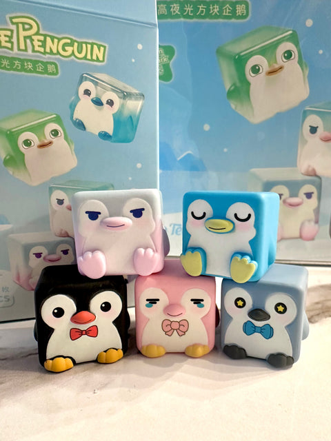 ChocoTeddy Square Penguins (Glow in the Dark) Miniature Series