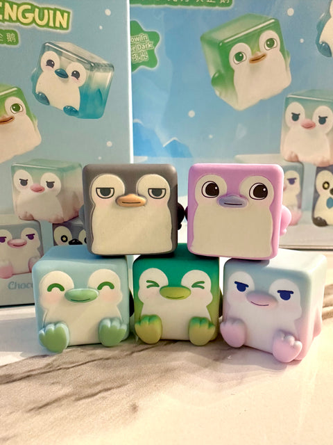 ChocoTeddy Square Penguins (Glow in the Dark) Miniature Series