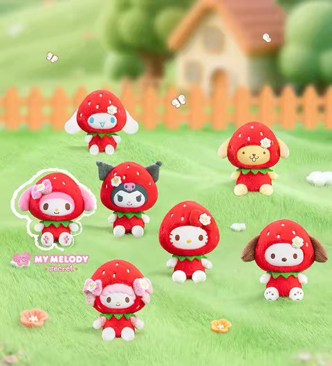 TopToy x Sanrio Strawberry Plushie Charm Blind Box Series