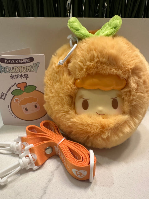 Sunday Claim Sale - 1983x Proudy Baby Orange plush BAG (yes this is a small plush purse or can be used as a charm)