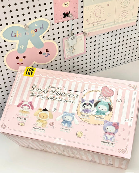 TopToy x Sanrio Play with Kitten Plush Charm Series