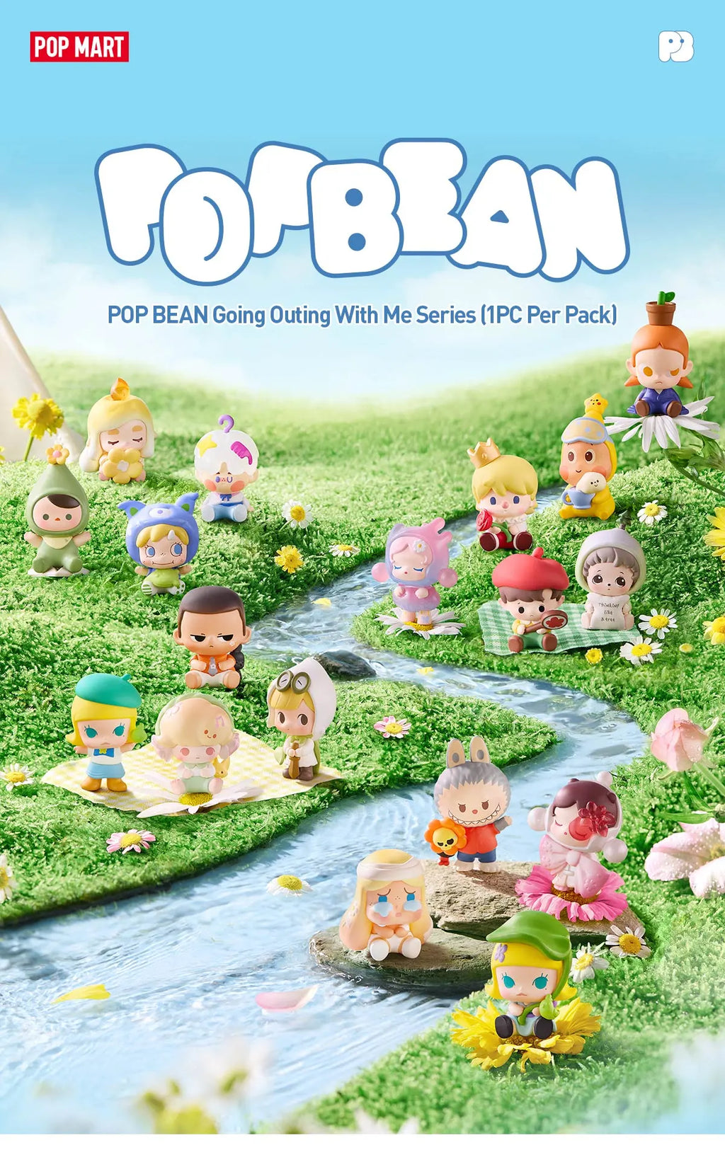 Popmart Pop Bean Going Outing With Me Series – ToyDonutShop