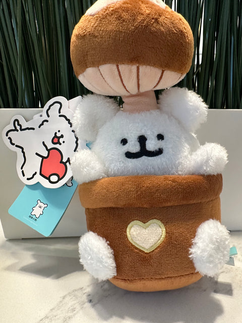 Sunday Claim sale - Maltese Pretty Big Mushroom Plush