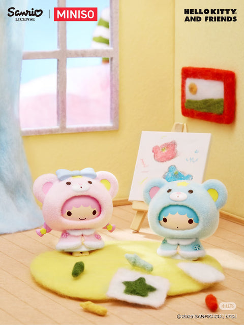 Miniso x Sanrio Winter Coat Face Changing Pendant Blind Box Series