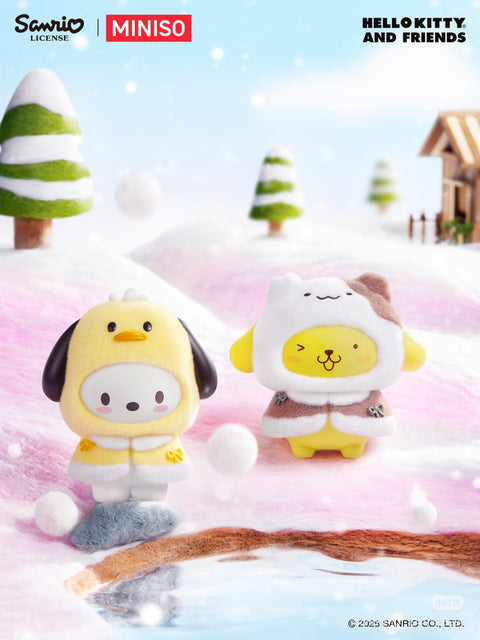 Miniso x Sanrio Winter Coat Face Changing Pendant Blind Box Series