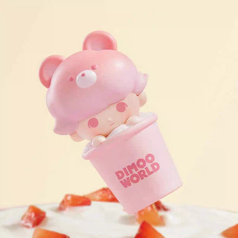 Popmart Strawberry Milk tea Boba Bean