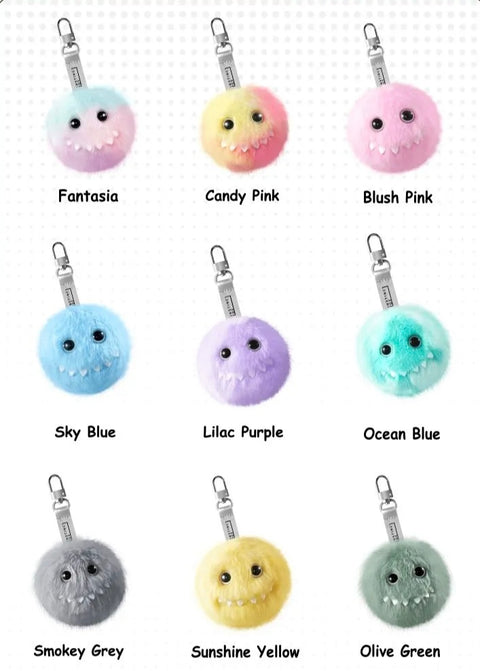 POPMART x Instinct Toy Fluffy Monster Plush Keychain Series 1