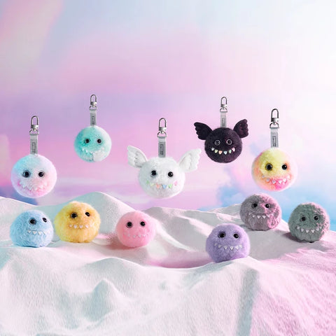 POPMART x Instinct Toy Fluffy Monster Plush Keychain Series 1
