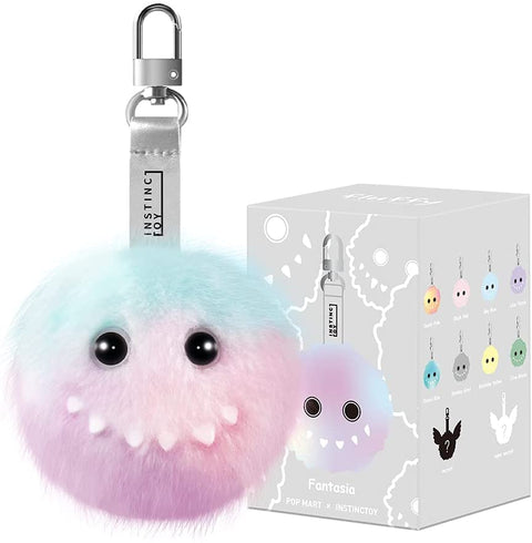 POPMART x Instinct Toy Fluffy Monster Plush Keychain Series 1