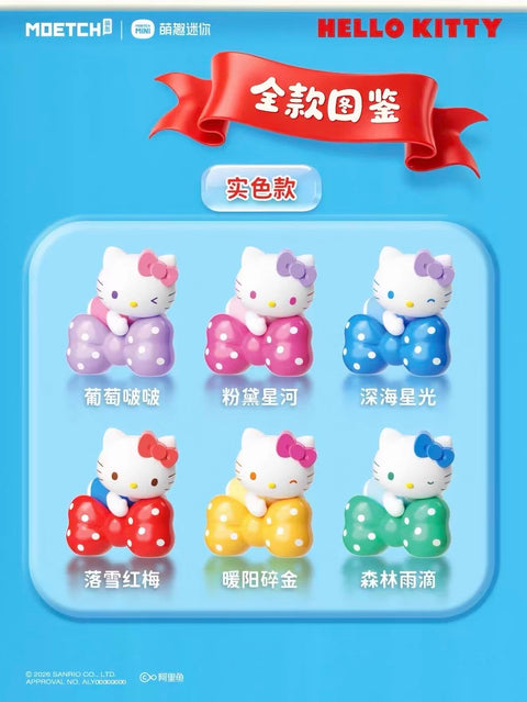 Moetch x Hello Kitty Colorful Rainbow Bows Miniature Series