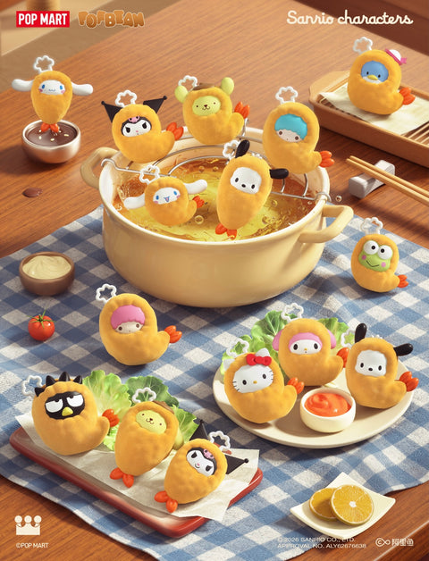 PREORDER - Popmart x Sanrio Characters Hello Kitty and Friends Tempura Fried Shrimp Pop Beans Series