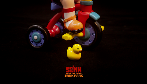 Sank Park Fly Away Home White Swan (with free miniature cola bottles provided by ToyDonutShop)
