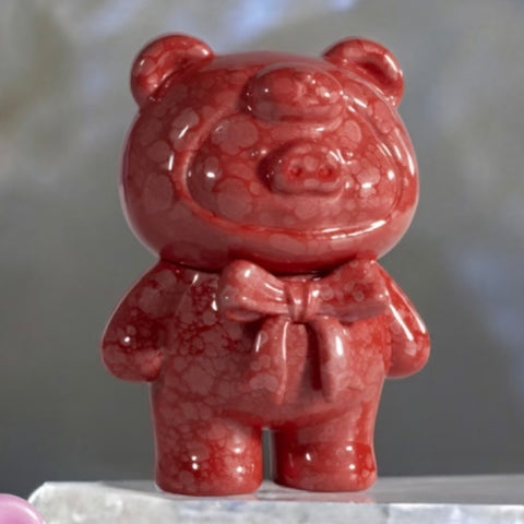 Lulu the Piggy Miniature Mineral Ore Teddy Mining Series