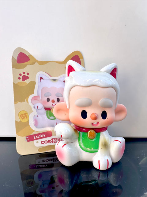Sunday Claim Sale - Lucky Cat boy with the thick eyebrows