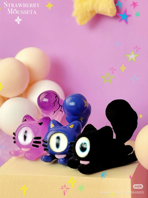 Strawberry Mousetta Downy Evil Eyes Kitty Miniature Series