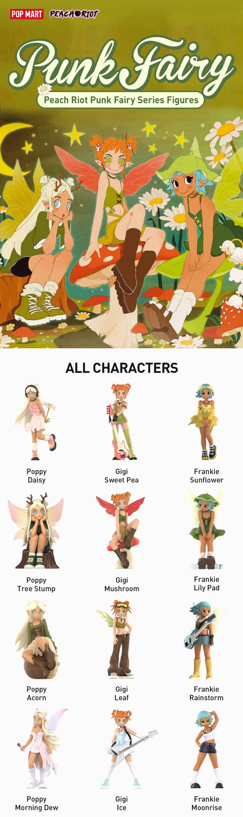 POPMART Peach Riot Punk Fairy Series