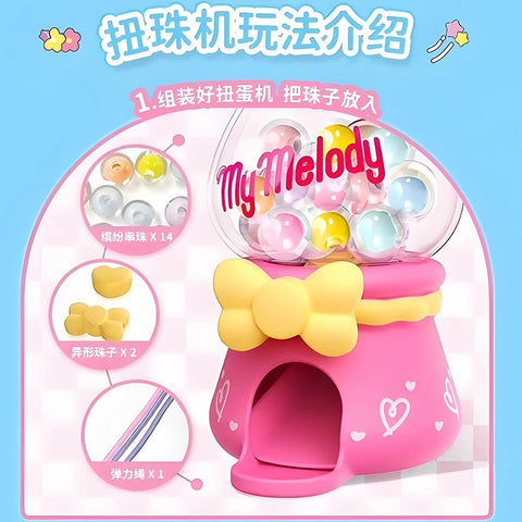 Sanrio Crystal Beads Gachapon Machine Blind Box Seeies