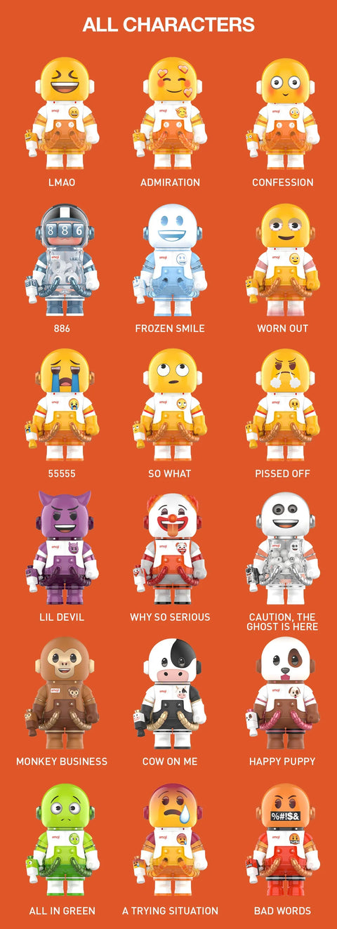Popmart Space Emoji Blind Box Series