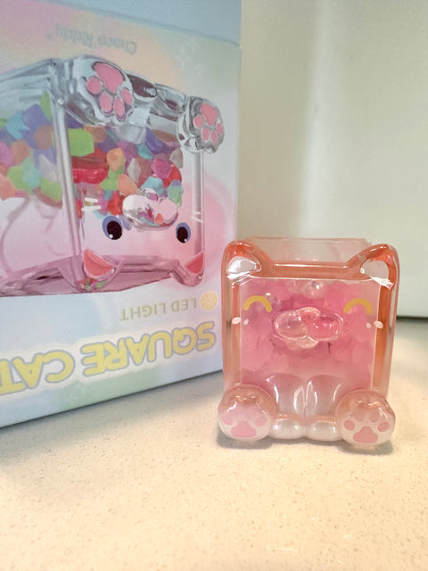 Sunday Claim Sale - ChocoTeddy Square Cat Light Up Ombré Sakura