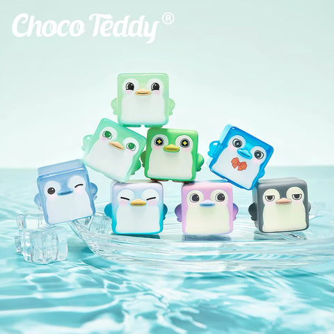 ChocoTeddy Square Penguins (Glow in the Dark) Miniature Series