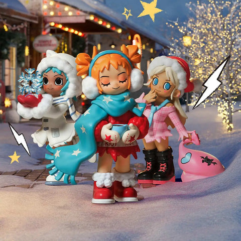 Popmart Lil Peach Riot Holiday Mixtape Series Figures