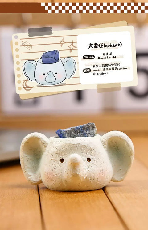 Sunday Claim Sale - Elephant with Lapis Lazuli (truth wisdom loyalty)