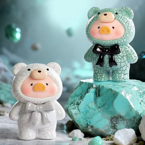 Lulu the Piggy Miniature Mineral Ore Teddy Mining Series
