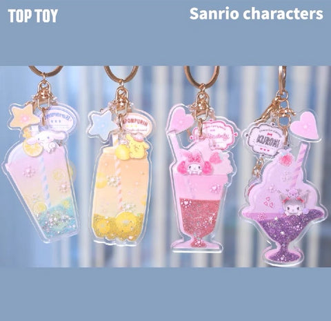 TopToy Sanrio Glitter Flow Keychain
