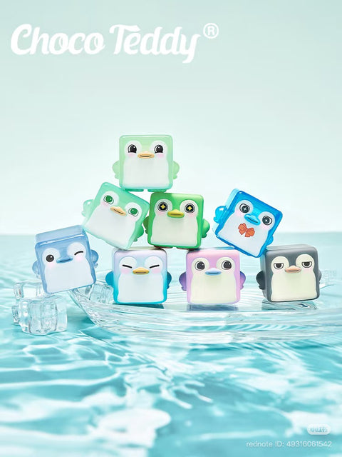 ChocoTeddy Square Penguins (Glow in the Dark) Miniature Series